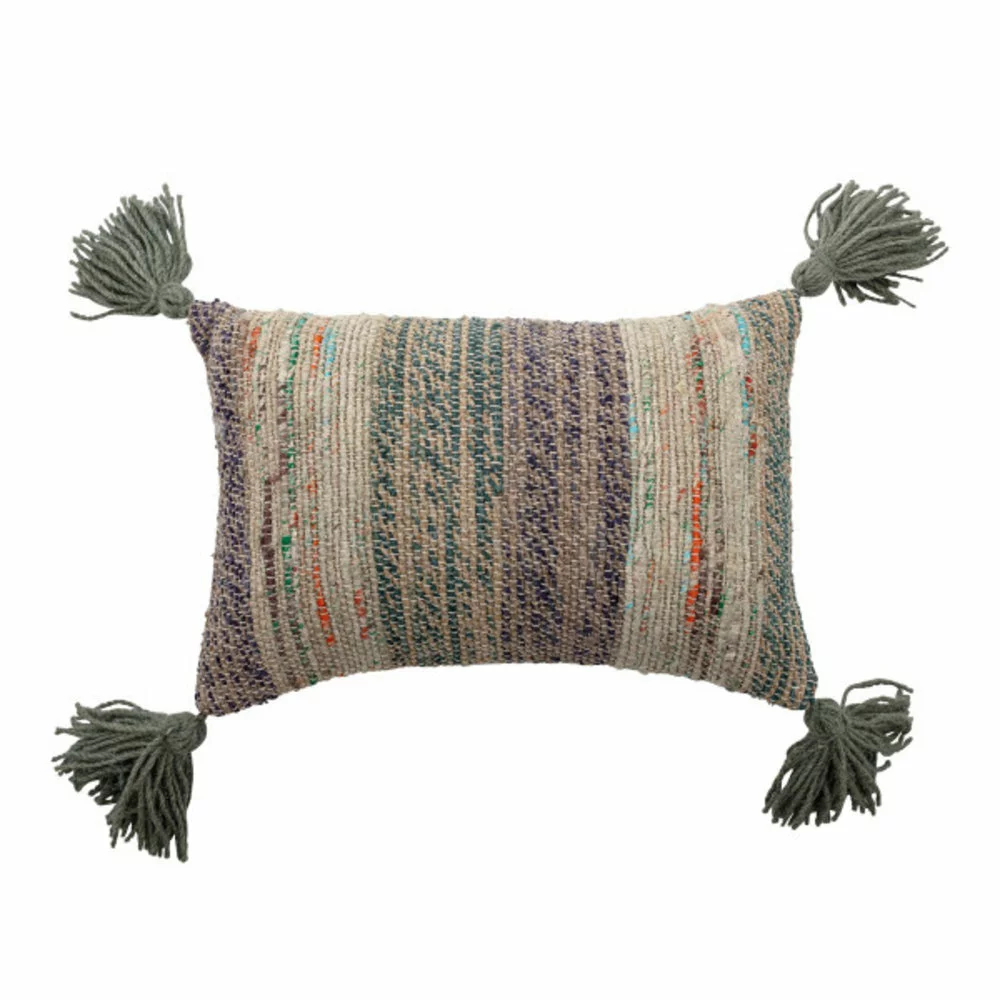 Bloomingville Jian Kussen - Zwart