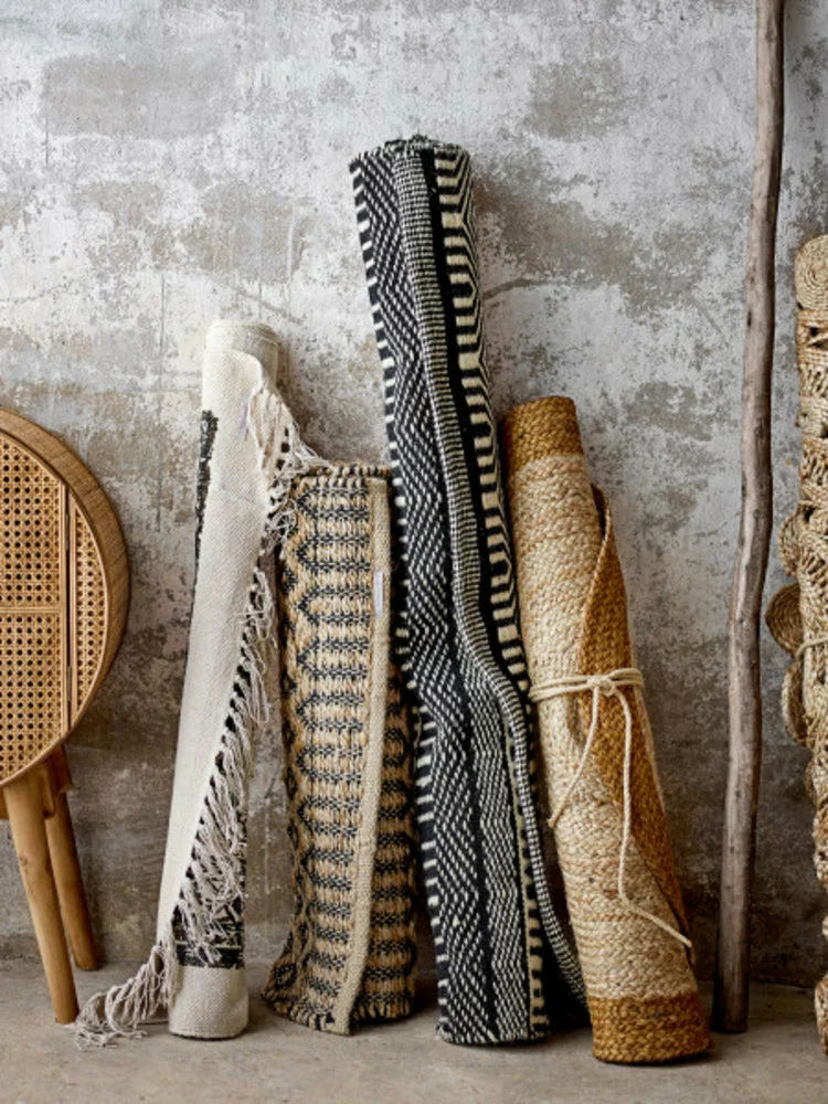 Bloomingville Joob Vloerkleed Wol - Zwart - Afbeelding 3