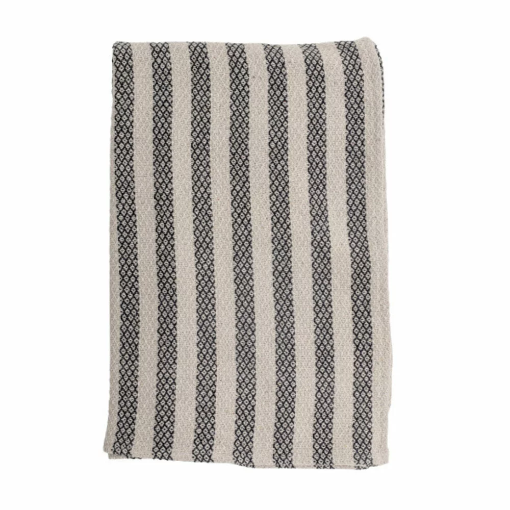 Bloomingville Kari Bedsprei- Zwart - Afbeelding 2