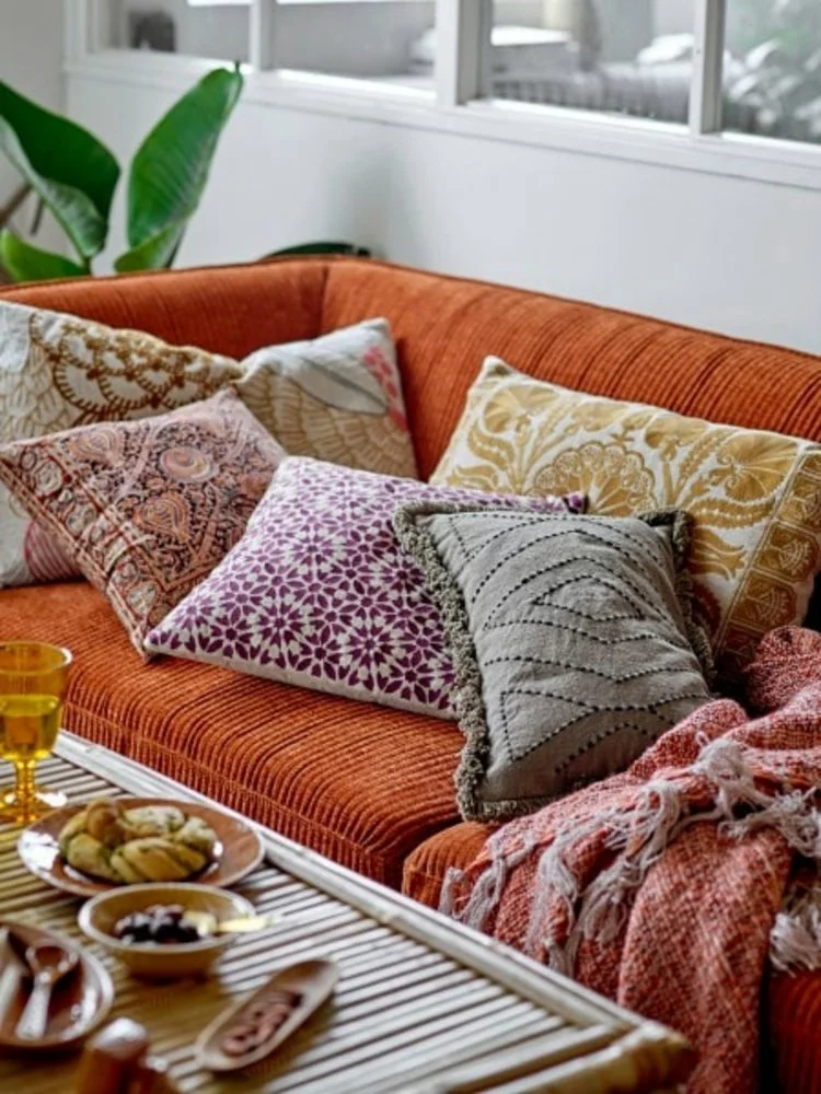 Bloomingville Nill Kussen - Rood - Afbeelding 5