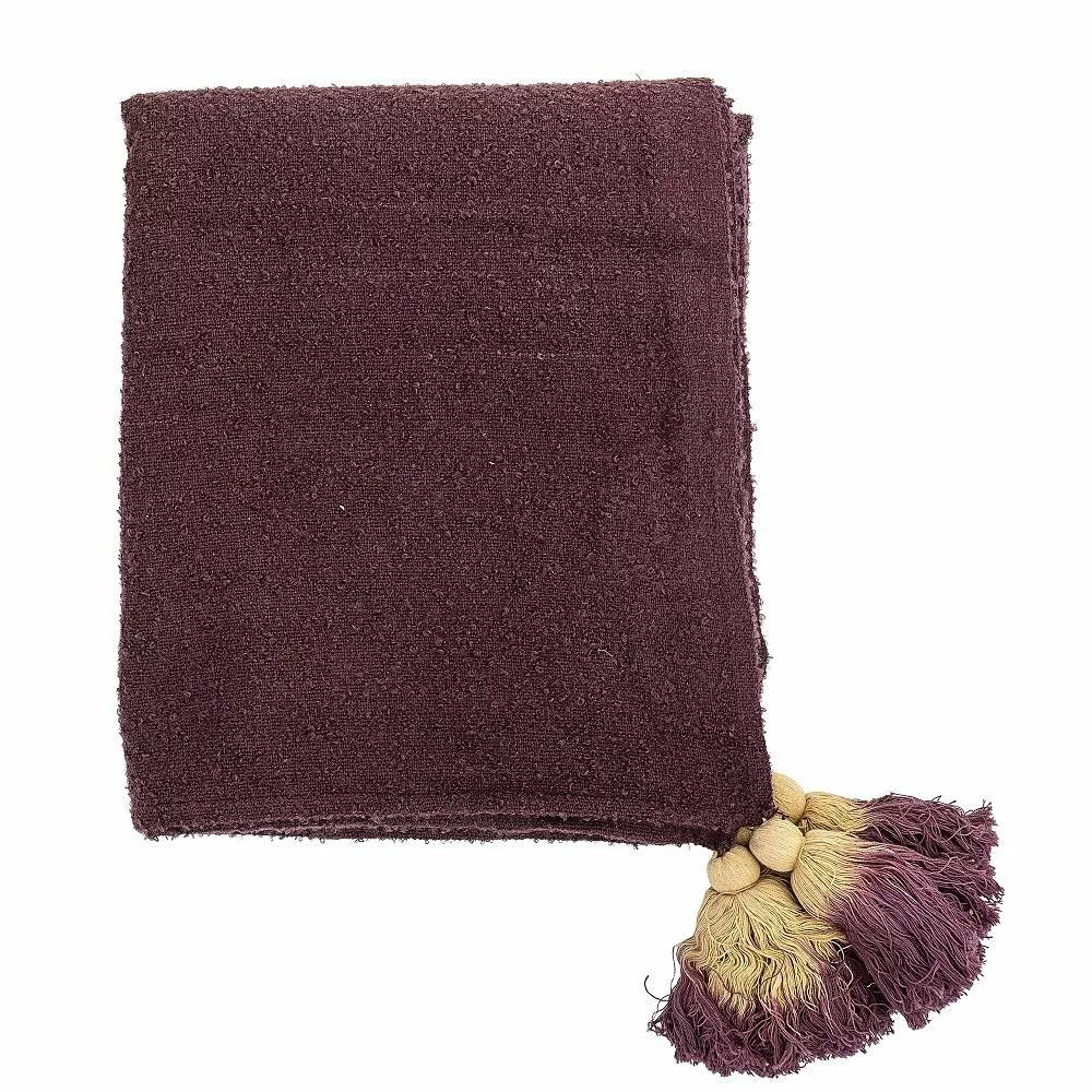 Bloomingville Plaid Donkerrood Acryl - Afbeelding 2