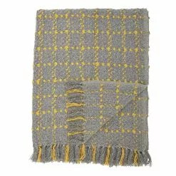 Bloomingville Plaid Grijs Acryl