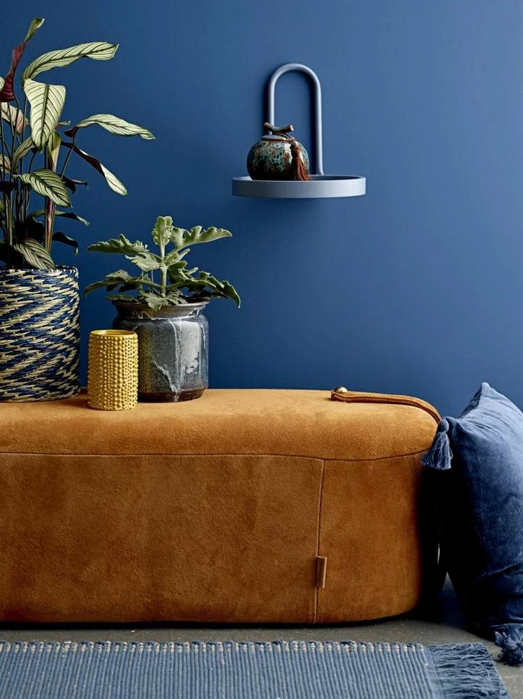 Bloomingville Vloerkleed Blauw Katoen 160x80cm - Afbeelding 3