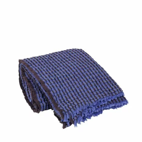 Broste Copenhagen Linda Plaid Blauw - 130x180cm - Afbeelding 2