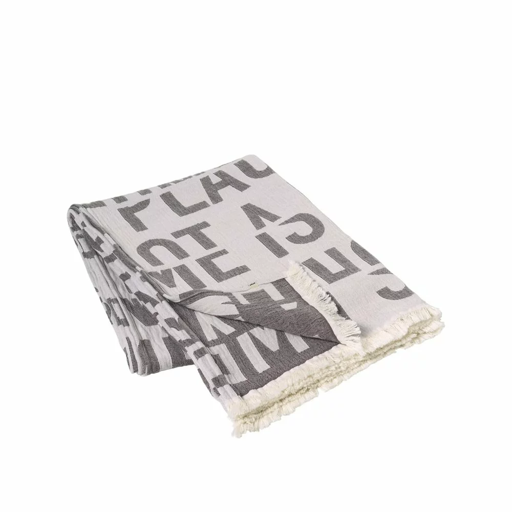 Broste Copenhagen Quote Plaid Lichtpaars - 50030223 - Afbeelding 2