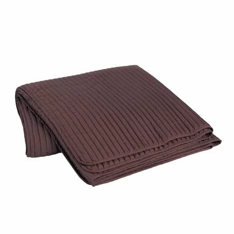 Broste Copenhagen Sena Bedsprei Aubergine - 240x260cm - Afbeelding 2