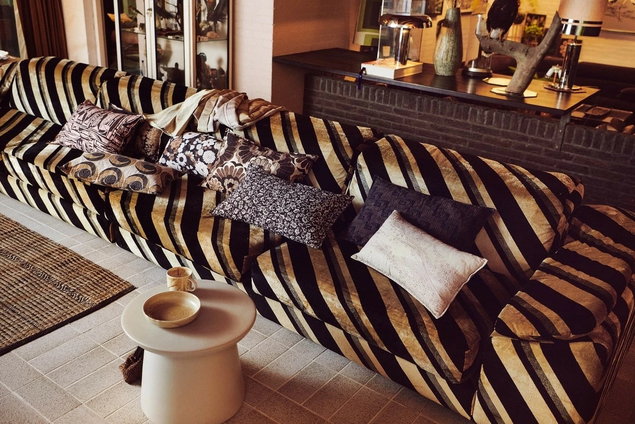 HKliving Art Deco Kussen - TKU2168 - Afbeelding 6