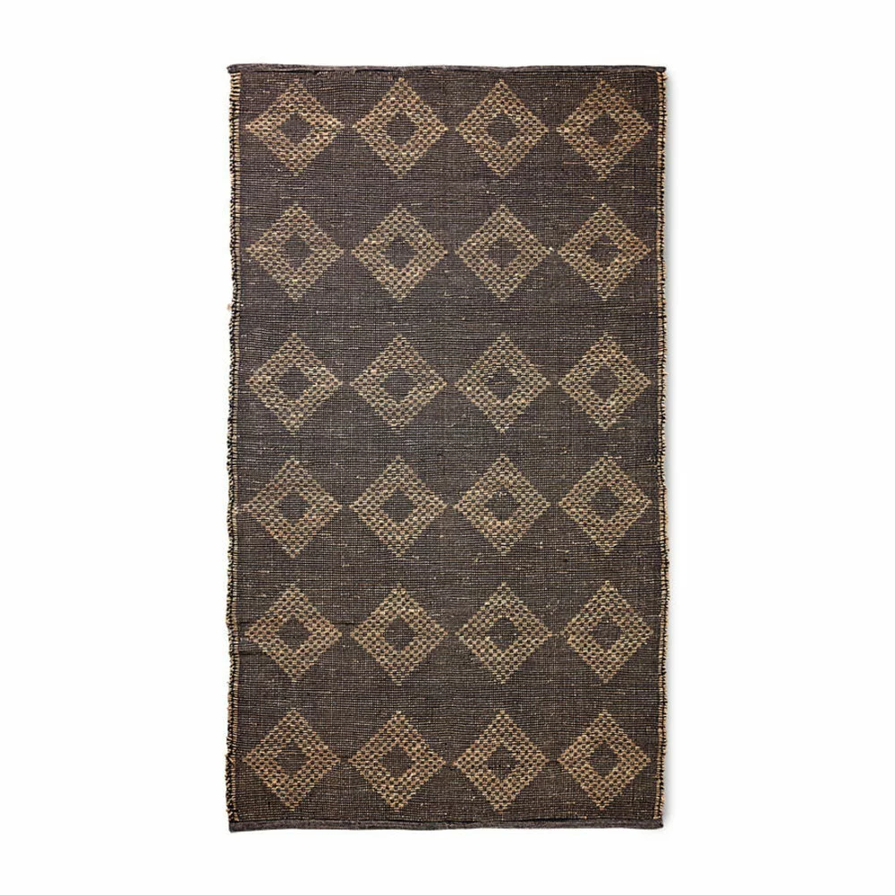 HKliving Diamond Jute Vloerkleed 150x240cm - TTK3103