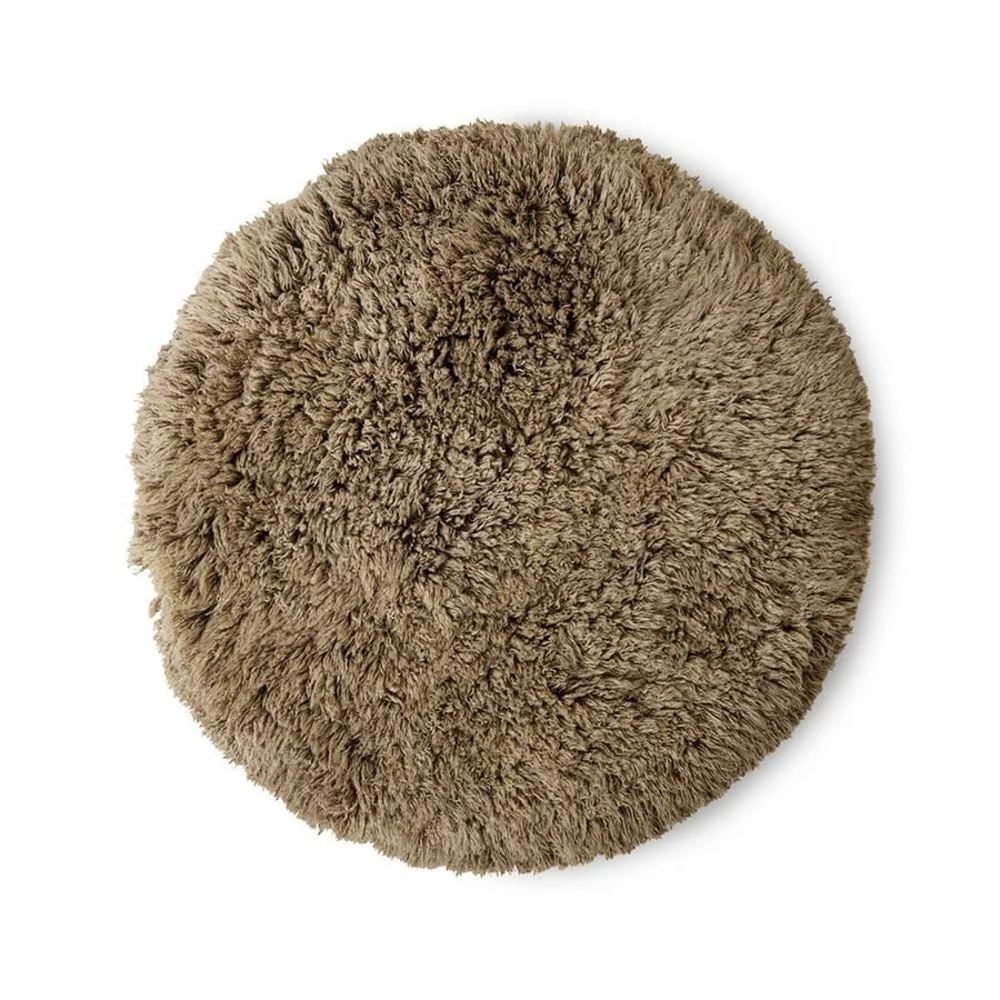 HKliving Fluffy Rond Vloerkleed Sage Ø150cm - TTK3102