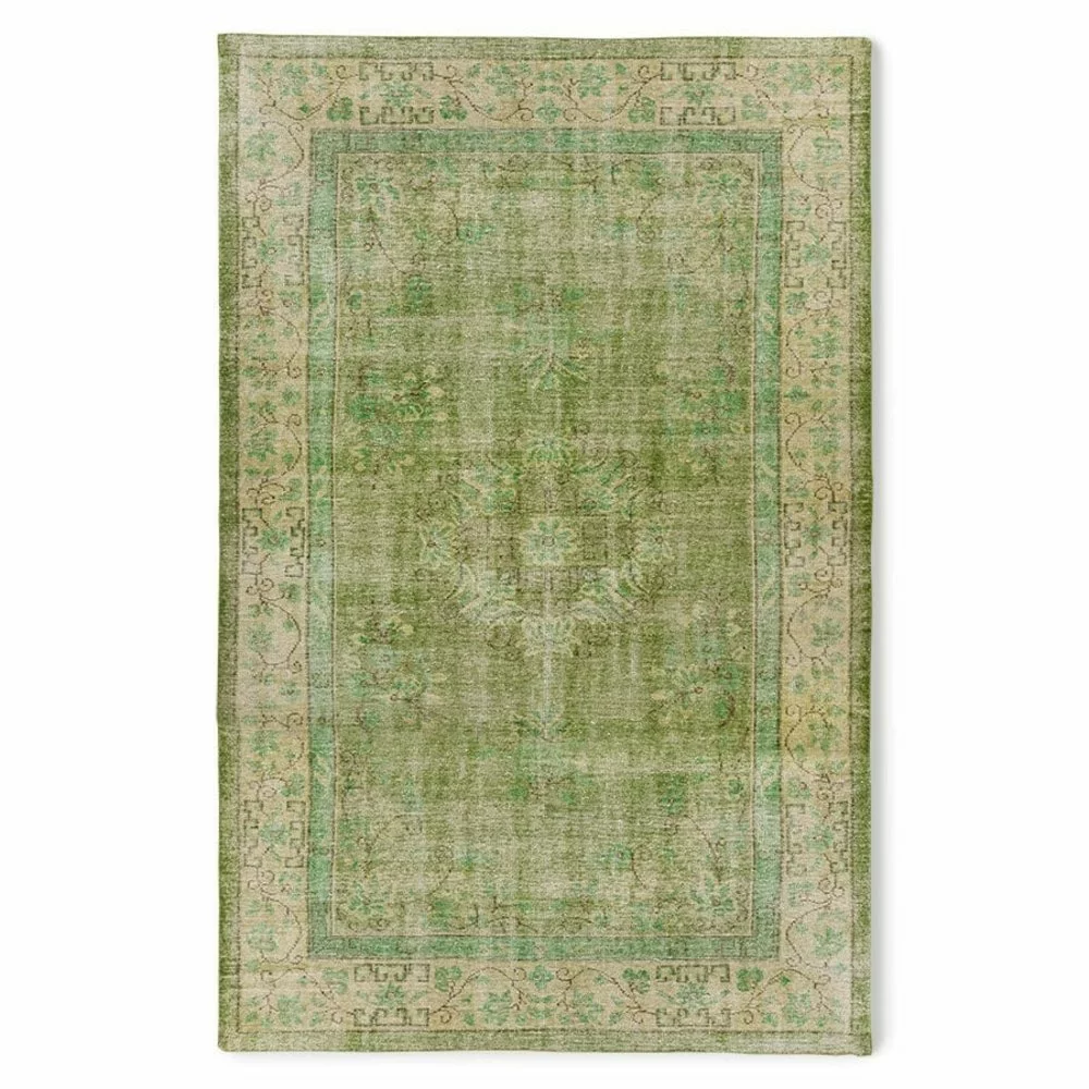 HKliving Geknoopt Vloerkleed Groen - TTK3081