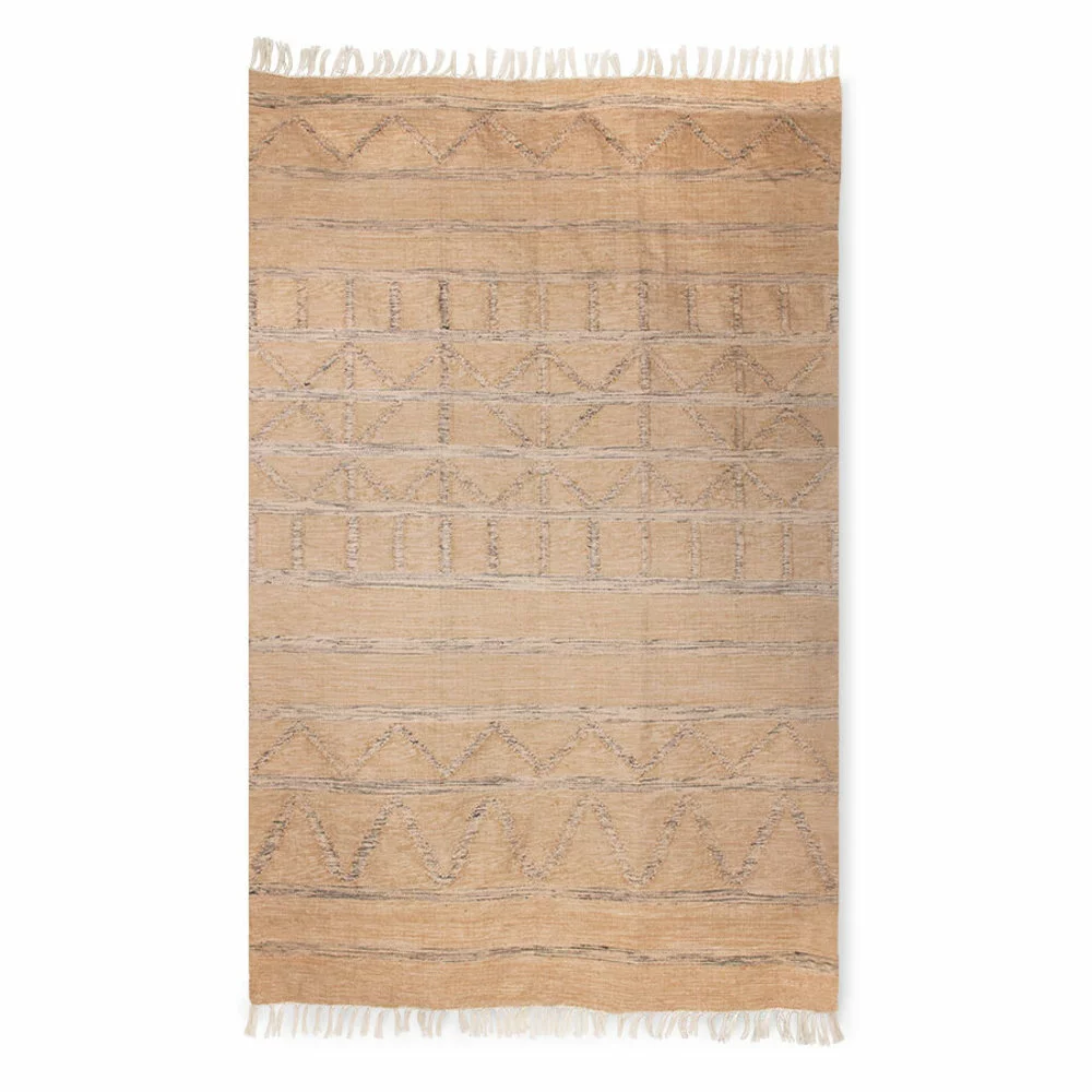 HKliving Geprint Vloerkleed Indoor/outdoor - Naturel 150x240cm