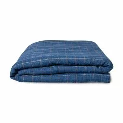 HKliving Geruit Plaid Blauw - TTS1040