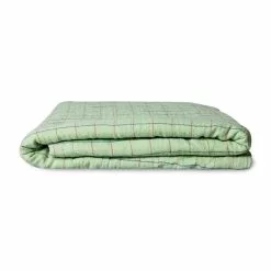 HKliving Geruit Plaid Groen - TTS1039