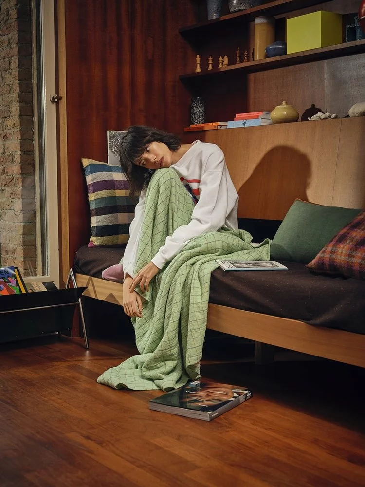 HKliving Geruit Plaid Groen - TTS1039 - Afbeelding 5