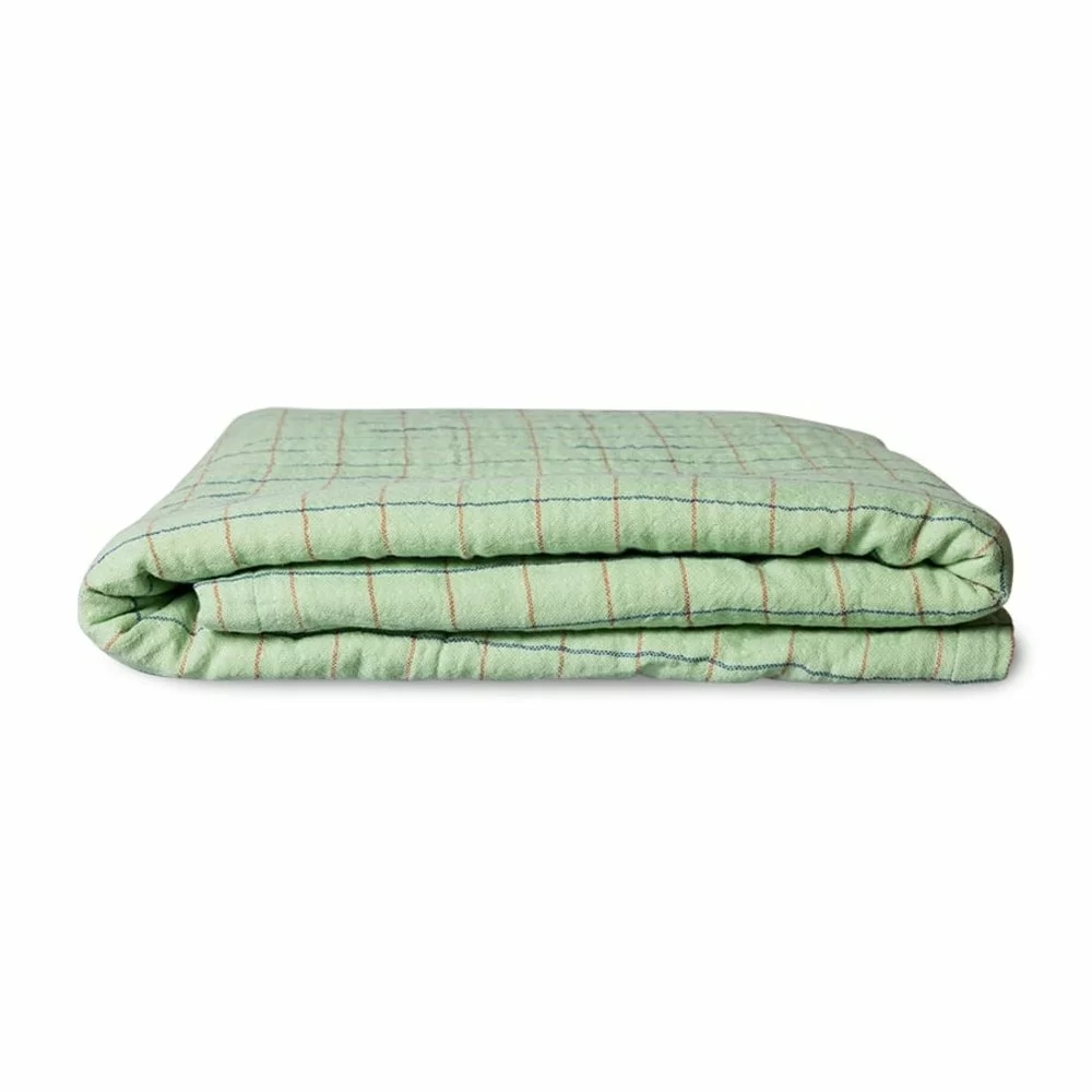 HKliving Geruit Plaid Groen - TTS1039