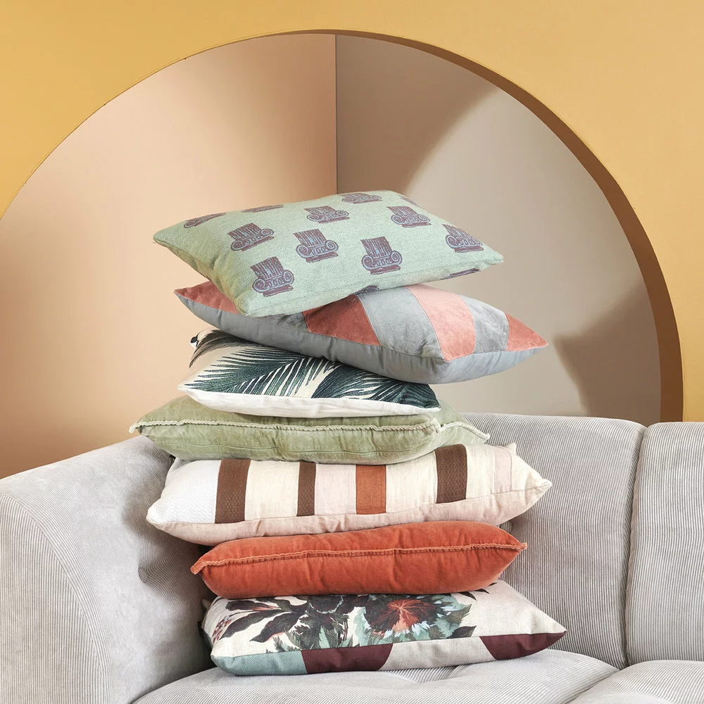 HKliving Kussen Kyoto Print 35x60cm - Afbeelding 6