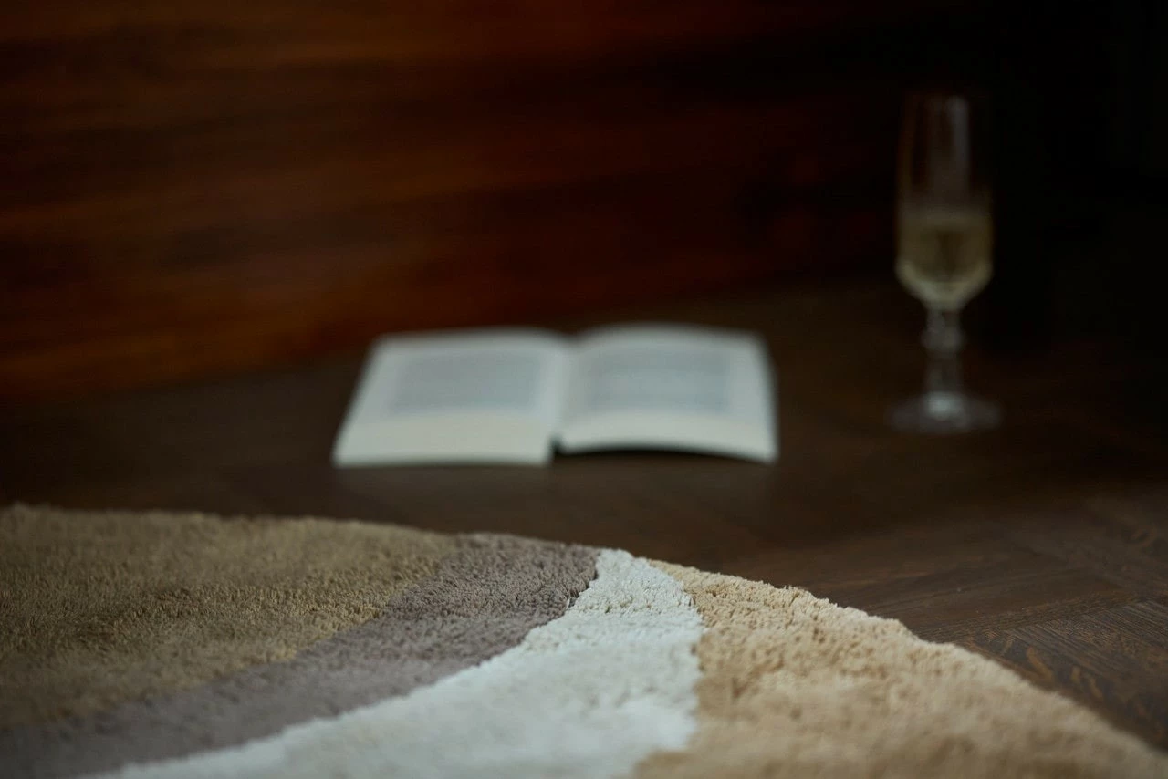 HKliving Natural Waves Badmat Ø120cm - TTK3107 - Afbeelding 4