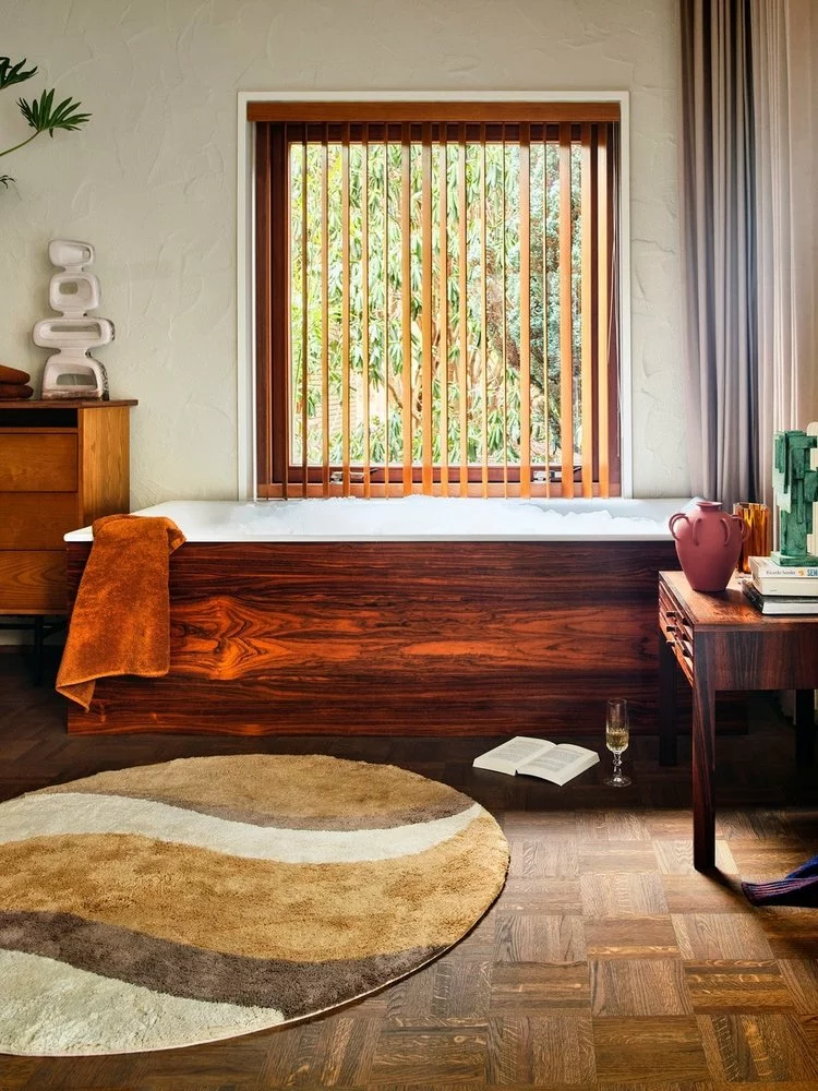 HKliving Natural Waves Badmat Ø120cm - TTK3107 - Afbeelding 6