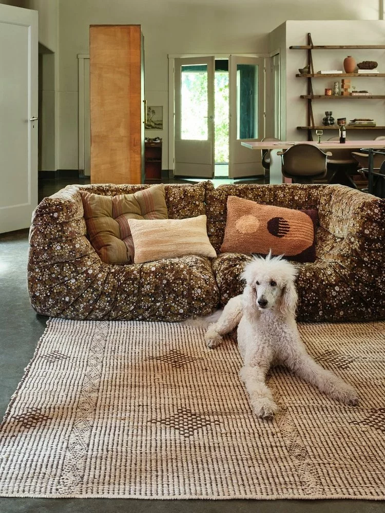 HKliving Tufted Graphic Kussen Bark - TKU2161 - Afbeelding 8