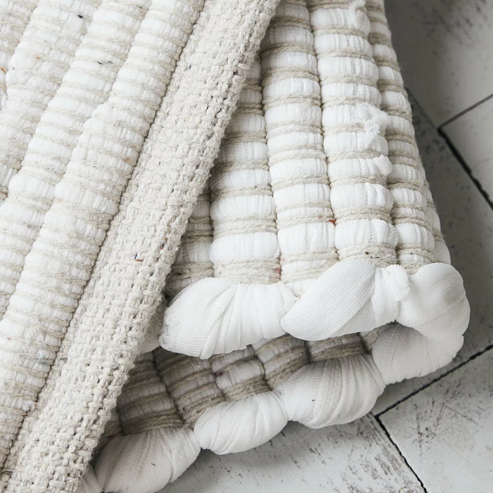 House Doctor Chindi Vloerkleed - Wit 60x90cm - Afbeelding 4