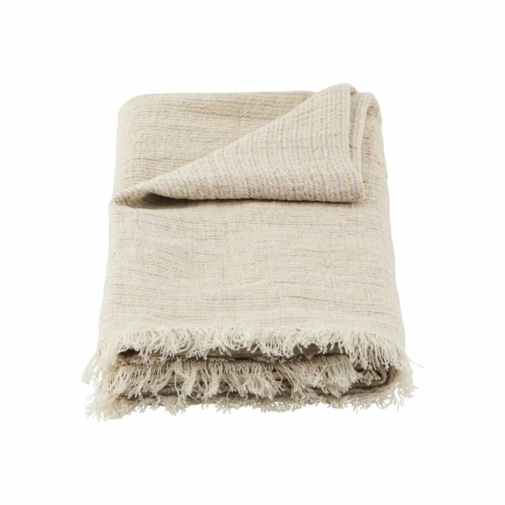 House Doctor Kapra Cool Plaid - Zand 170x130cm