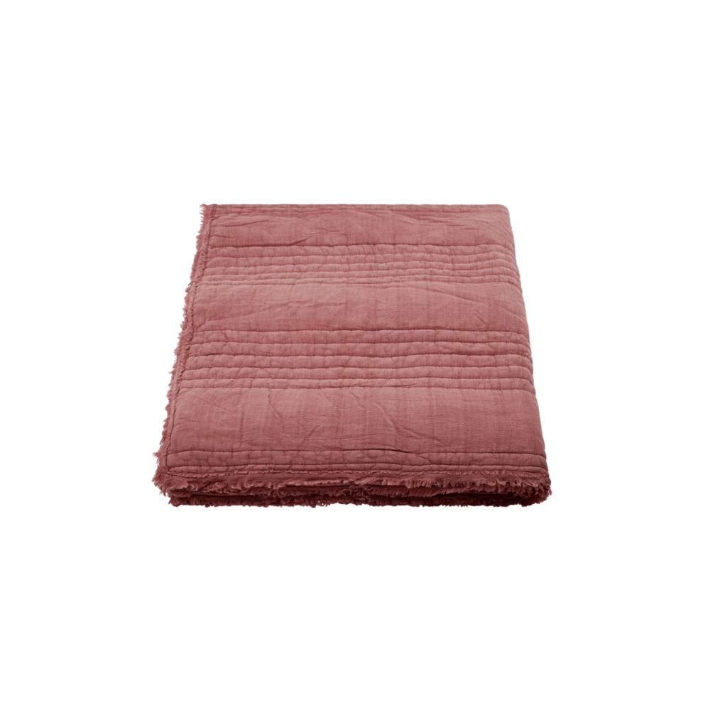 House Doctor Ruffle Plaid Dusty Berry- 261130001