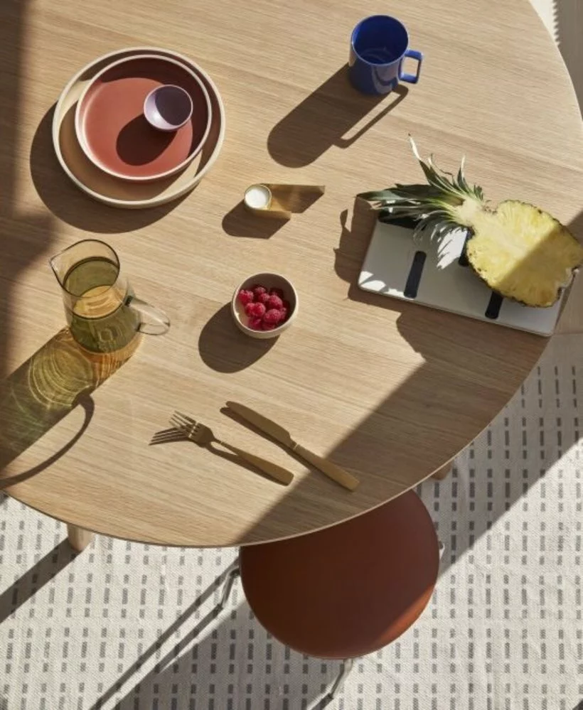 Hubsch Vloerkleed Katoen - Wit/grijs - Afbeelding 3