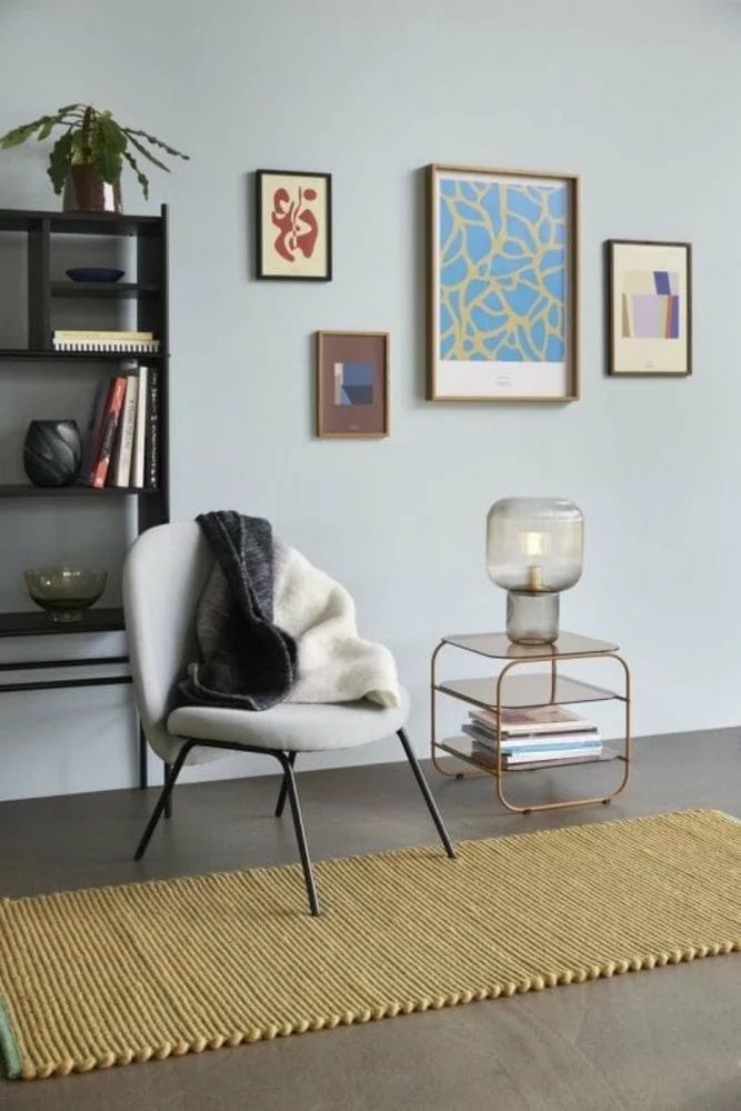 Hubsch Vloerkleed Wol - Geel/groen - Afbeelding 5