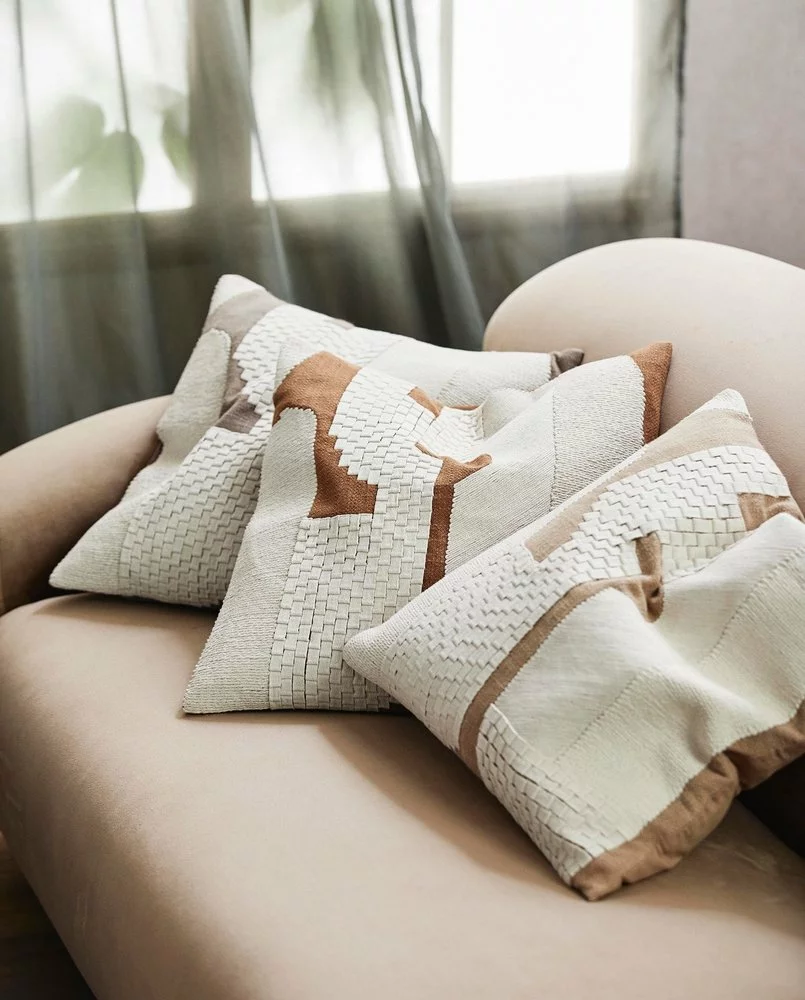 Nordal Dorado Kussen Zand Incl. Vulling - 2558 - Afbeelding 2