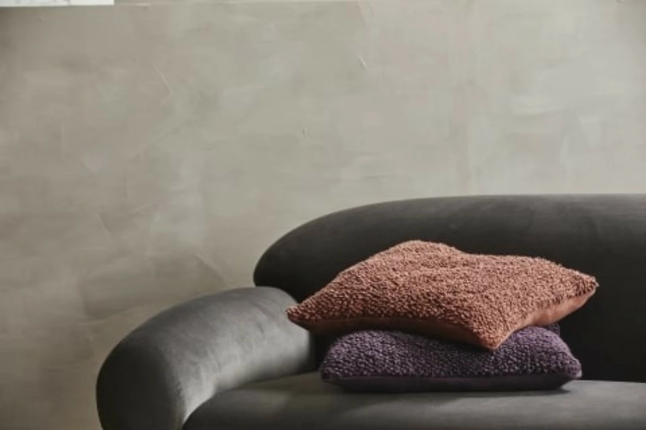 Nordal Lyra Kussen Incl Vulling Small - Burgundy - Afbeelding 3