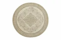 Nordal Pearl Geweven Vloerkleed - Zand/beige Ø140cm