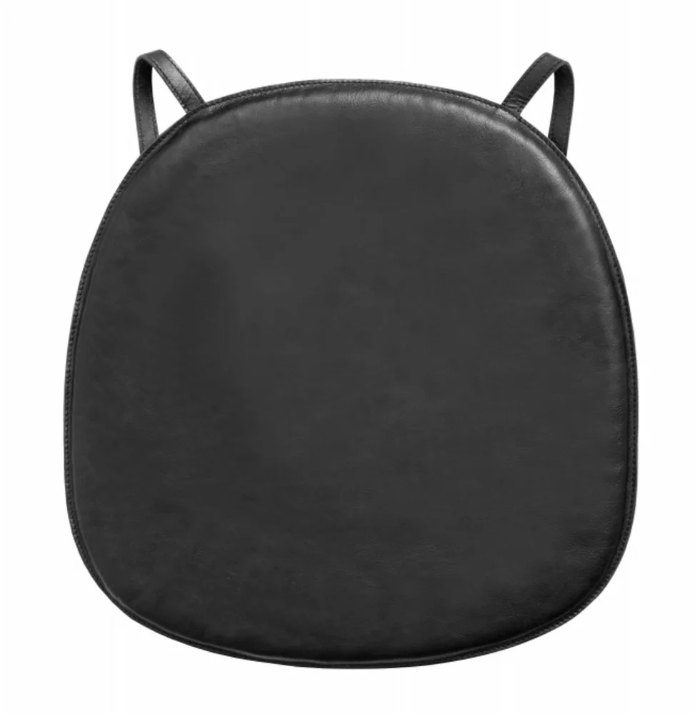 Nordal Skin Leren Zitkussen Voor Stoel - Zwart