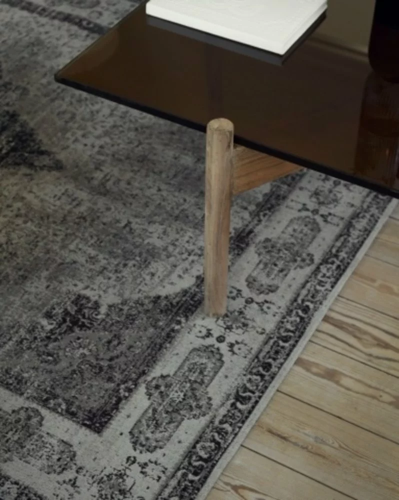 Nordal Venus Geweven Vloerkleed - Grijs 200x290 - Afbeelding 2