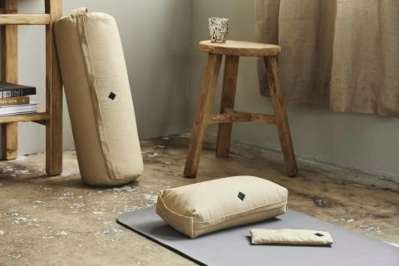 Nordal Yoga Meditatie Bolster - Beige - Afbeelding 3