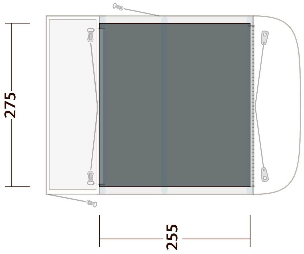 Outwell Newburg 260 Flat Woven Carpet - Afbeelding 3