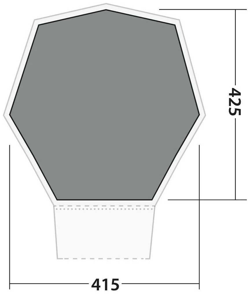 Robens Kiowa Fleece Carpet Sand-Green - Afbeelding 2